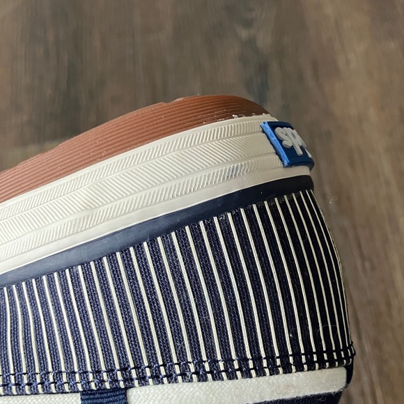 Keds Striped Canvas Shoed in Blue and White - Picture 8 of 8